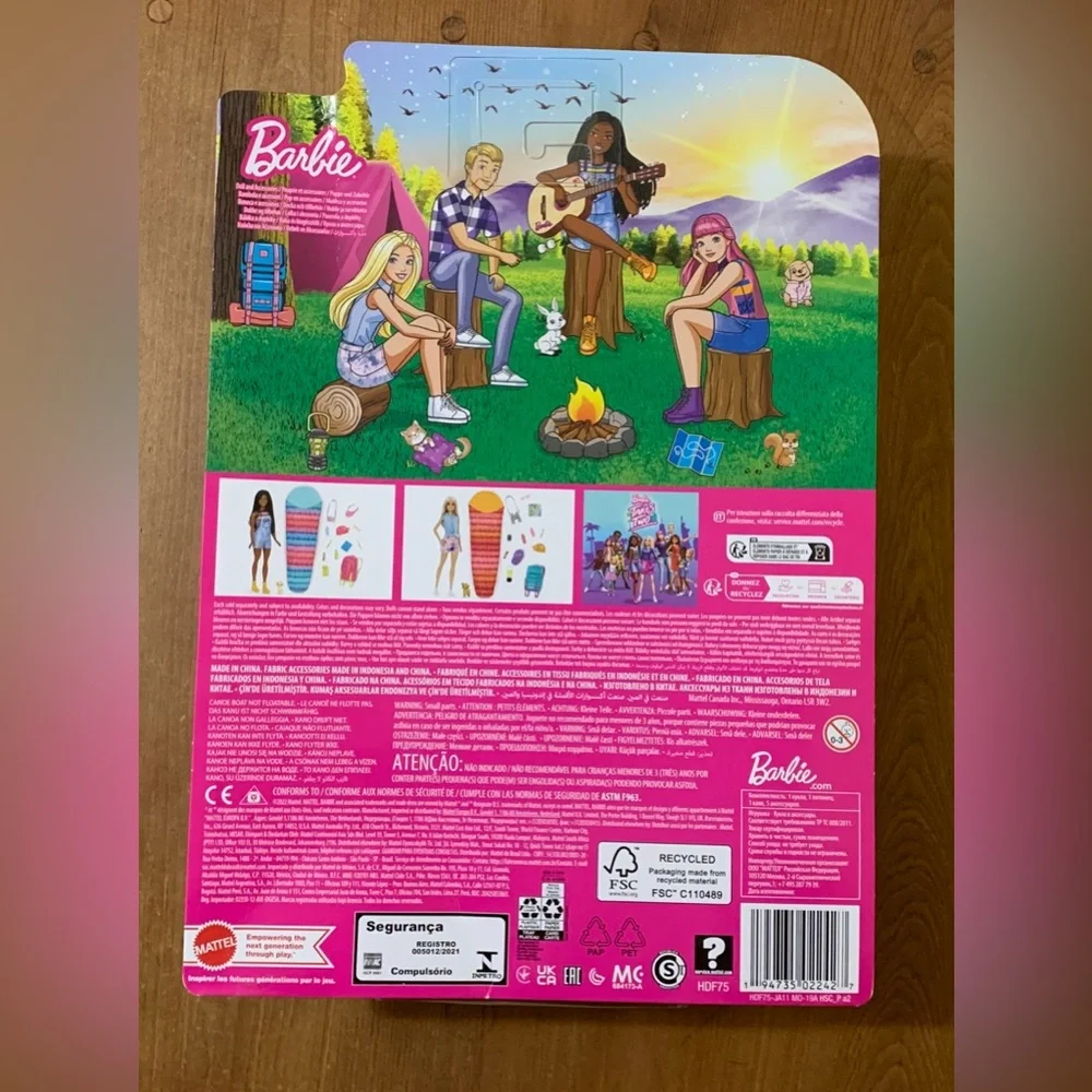Barbie Friend Daisy Jean, Puppy and Pink Purple Kayak NIB NRFB